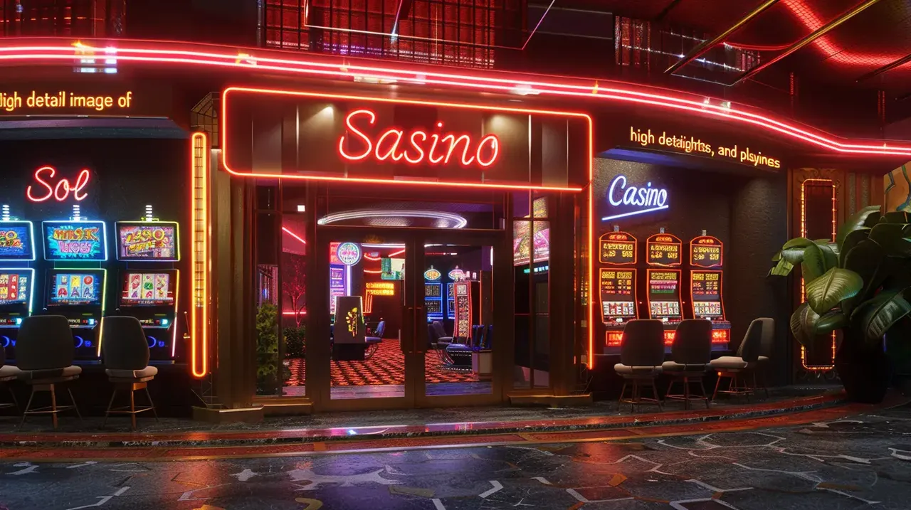 Sala de casino online con tragaperras y mesas de juego